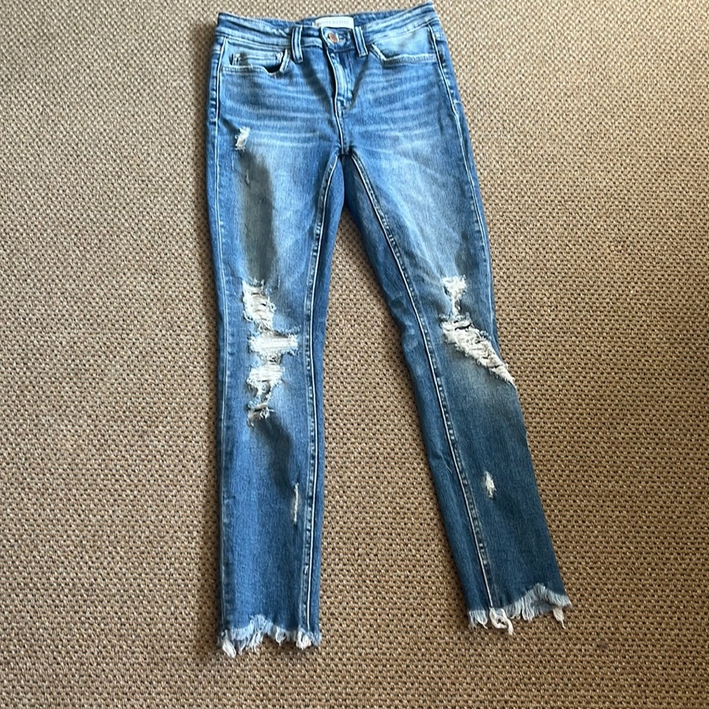 Flying monkey women’s size 25 skinny ripped jeans